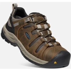 Keen Utility Men's Flint II Steel Toe WP Work Shoe - Brown - 1023236 -BootBase Sales Store 1023236 3Q PDP