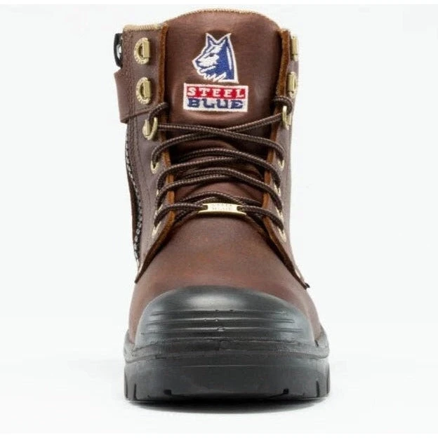 Steel Blue Men's Argyle Met Bump 6" WP MG Steel Toe Side Zip Work Boot - Oak - 862902 9 Steel Blue Men's Argyle Met Bump 6" WP MG Steel Toe Side Zip Work Boot - Oak - 862902 - Image 7