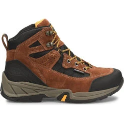 Carolina Men's Limestone 6" Steel Toe WP Hiker Work Shoe Brown- CA5546 -BootBase Sales Store CA5546 Profile