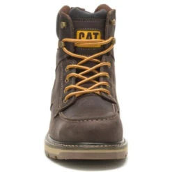 CAT Men's Calibrate Steel Toe Work Boot - Leather Brown - P91418 -BootBase Sales Store CATM P91418 110421 F22 090