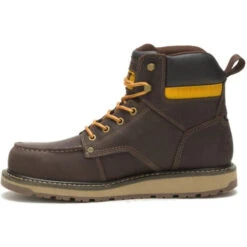 CAT Men's Calibrate Steel Toe Work Boot - Leather Brown - P91418 -BootBase Sales Store CATM P91418 110421 F22 180