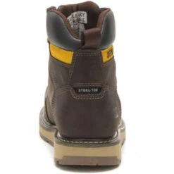 CAT Men's Calibrate Steel Toe Work Boot - Leather Brown - P91418 -BootBase Sales Store CATM P91418 110421 F22 270