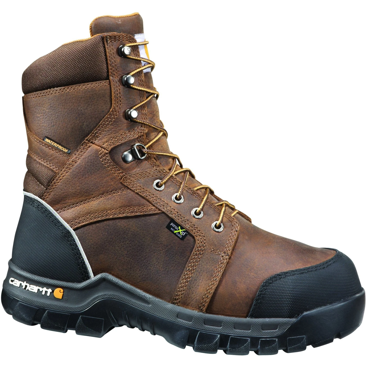 Carhartt Men's 8" Comp Toe Metguard WP Work Boot Brown CMF8720 3 Carhartt Men's 8" Comp Toe Metguard WP Work Boot Brown CMF8720