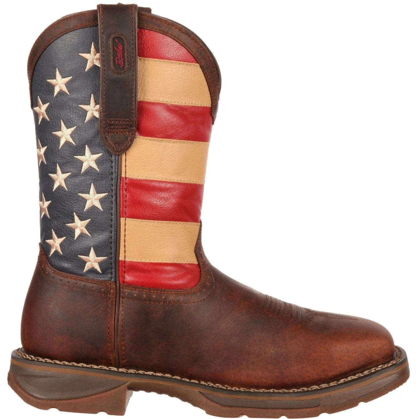 Durango Men's Rebel 11" Steel Toe Western Flag Boot - Brown - DB020 7 Durango Men's Rebel 11" Steel Toe Western Flag Boot - Brown - DB020 - Image 5