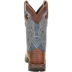 Durango Men's Rebel 12" Steel Toe Pull-On Western Boot- Brown- DDB0134 -BootBase Sales Store DDB0134 back
