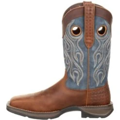Durango Men's Rebel 12" Steel Toe Pull-On Western Boot- Brown- DDB0134 -BootBase Sales Store DDB0134 instep profile