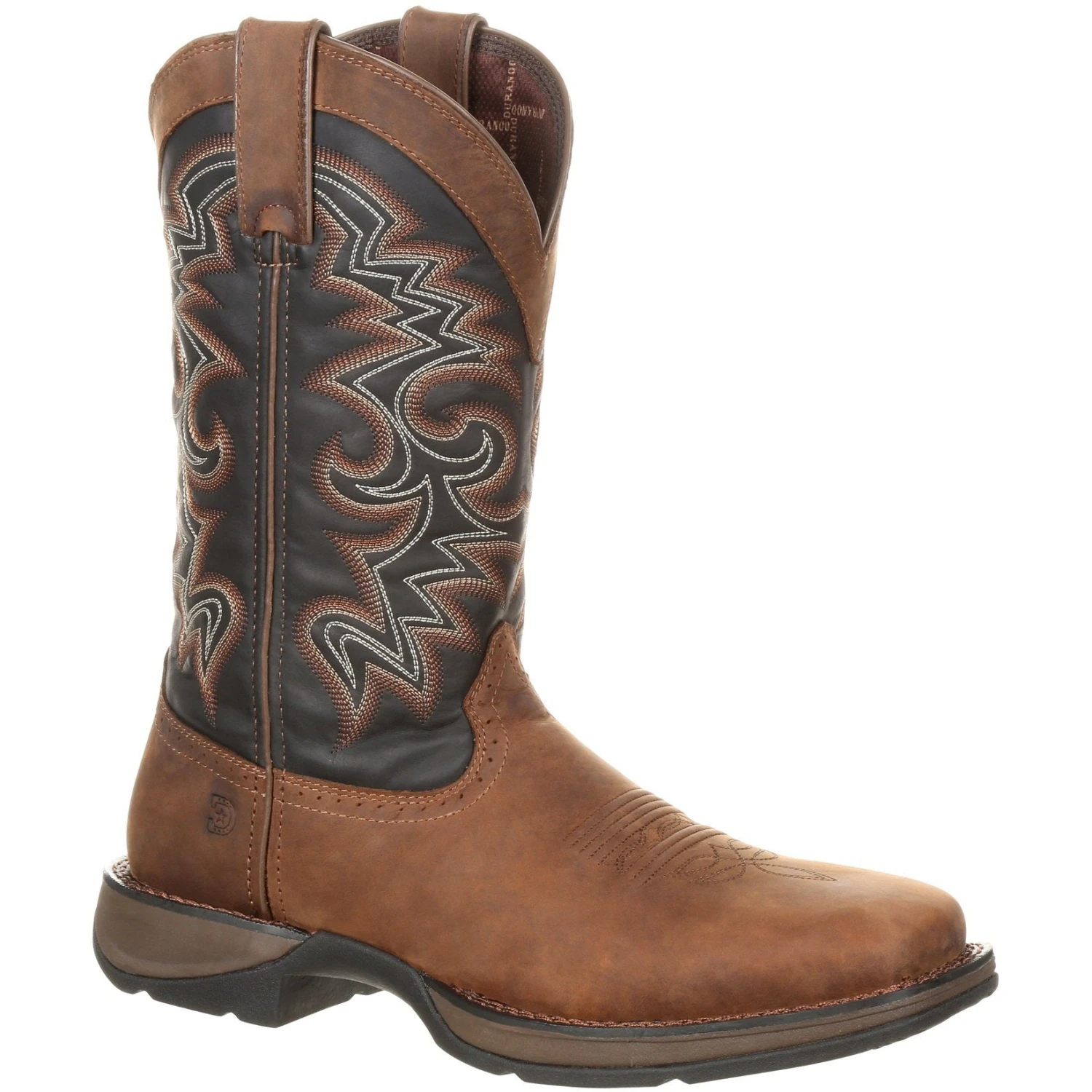 Durango Men's Rebel 12" Square Toe Pull-On Western Boot Chocolate DDB0135 3 Durango Men's Rebel 12" Square Toe Pull-On Western Boot Chocolate DDB0135