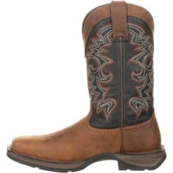 Durango Men's Rebel 12" Square Toe Pull-On Western Boot Chocolate DDB0135 11 Durango Men's Rebel 12" Square Toe Pull-On Western Boot Chocolate DDB0135 -BootBase Sales Store DDB0135 instep profile