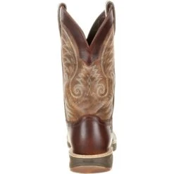 Durango Men's Ultra-Lite 12" Square Toe WP Western Boot- Brown- DDB0137 -BootBase Sales Store DDB0137 back