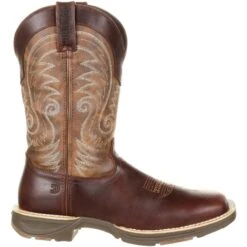 Durango Men's Ultra-Lite 12" Square Toe WP Western Boot- Brown- DDB0137 -BootBase Sales Store DDB0137 profile