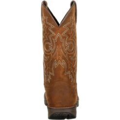Durango Men's Rebel 12" Round Toe WP Western Boot - Brown - DDB0163 12 Durango Men's Rebel 12" Round Toe WP Western Boot - Brown - DDB0163 -BootBase Sales Store DDB0163 back