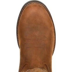 Durango Men's Rebel 12" Round Toe WP Western Boot - Brown - DDB0163 14 Durango Men's Rebel 12" Round Toe WP Western Boot - Brown - DDB0163 -BootBase Sales Store DDB0163 birdseye