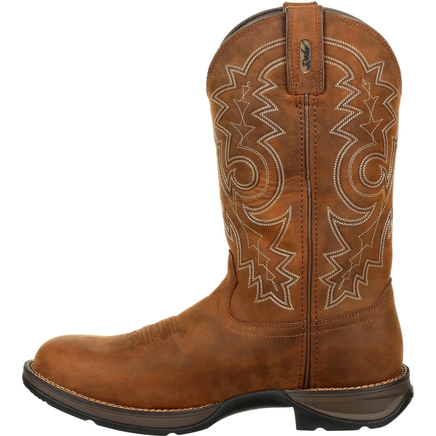Durango Men's Rebel 12" Round Toe WP Western Boot - Brown - DDB0163 5 Durango Men's Rebel 12" Round Toe WP Western Boot - Brown - DDB0163 - Image 3