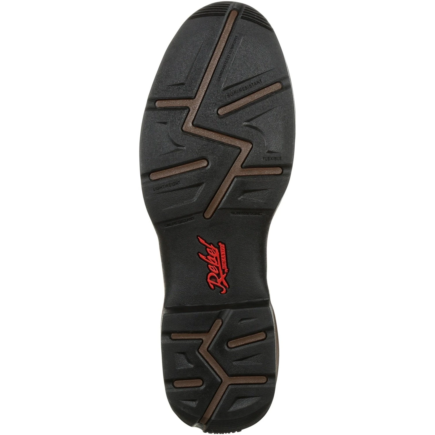 Durango Men's Rebel 12" Round Toe WP Western Boot - Brown - DDB0163 9 Durango Men's Rebel 12" Round Toe WP Western Boot - Brown - DDB0163 - Image 7