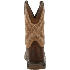 Durango Men's Workhorse 11" Steel Toe Western Work Boot- Brown- DDB0184 -BootBase Sales Store DDB0184 back