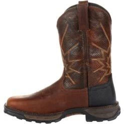 Durango Men's Maverick XP Ventilated 11" Square Toe Western Work Boot -BootBase Sales Store DDB0204 instep profile