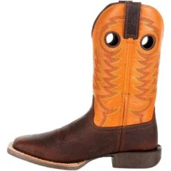 Durango Men's Rebel Pro 12" Square Toe Western Boot - Orange - DDB0230 -BootBase Sales Store DDB0230 instep profile