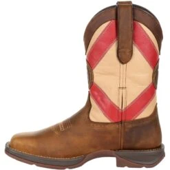Durango Men's Rebel 11" Square Toe Western Boot - Brown - DDB0233 -BootBase Sales Store DDB0233 instep profile