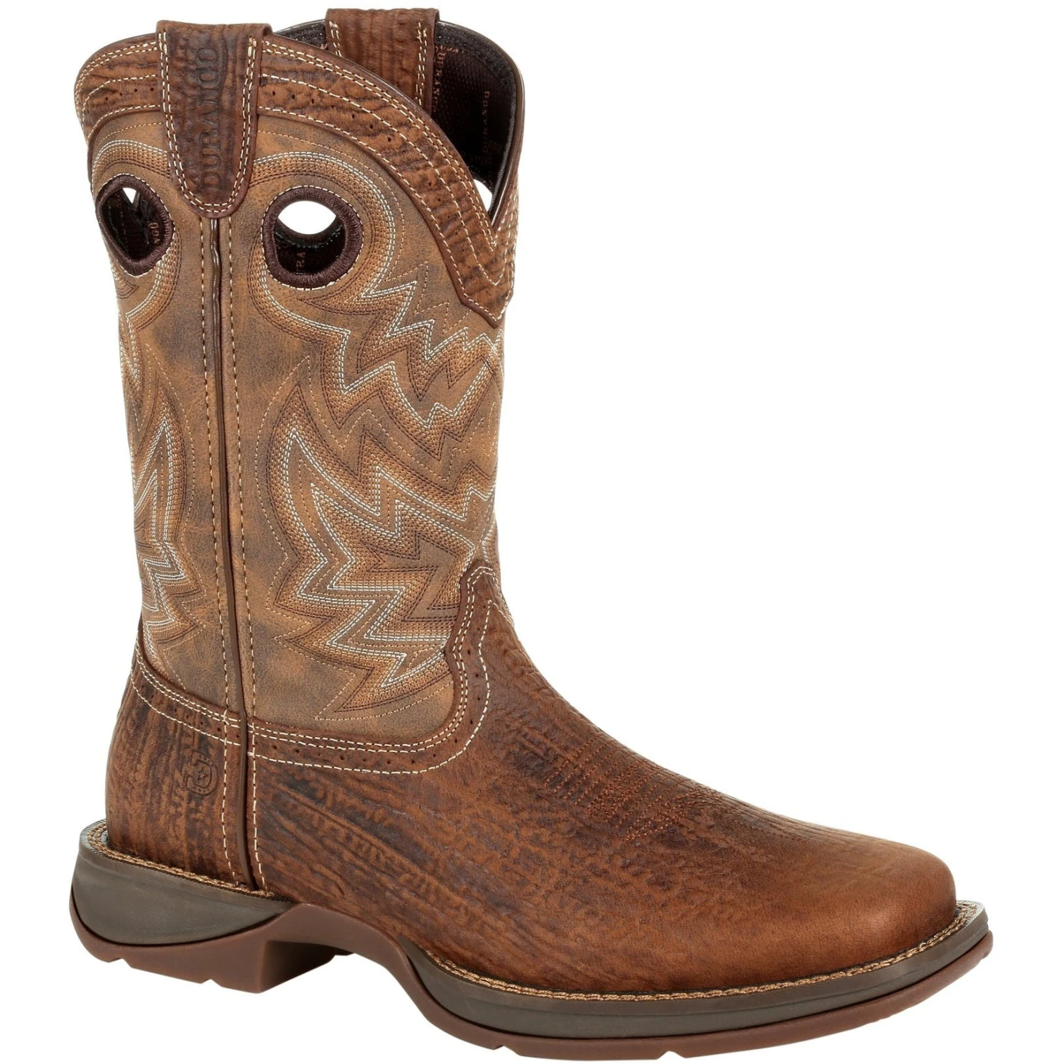 Durango Men's Rebel 11" Square Toe Western Boot- Trail Brown - DDB0271 2 Durango Men's Rebel 11" Square Toe Western Boot- Trail Brown - DDB0271
