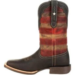 Durango Men's Rebel Pro Vintage Flag 12" Sqr Toe Western Boot - DDB0303 11 Durango Men's Rebel Pro Vintage Flag 12" Sqr Toe Western Boot - DDB0303 -BootBase Sales Store DDB0303 instep profile