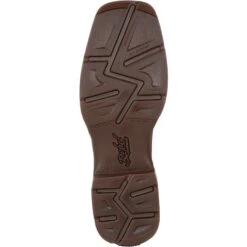 Durango Men's Rebel Army Green USA Print 12" Square Toe Western Boot -BootBase Sales Store DDB0313 outsole