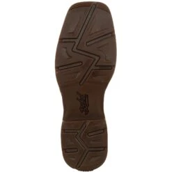 Durango Men's Rebel Distressed Flag Embroidery 12" Sqr Toe Western Boot -BootBase Sales Store DDB0314 outsole