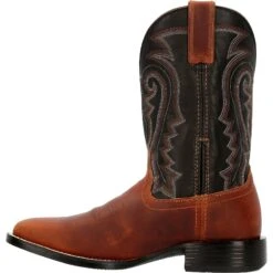 Durango Men's Westward™ 11" Square Toe Pull-On Western Boot - DDB0339 -BootBase Sales Store DDB0339 instep profile