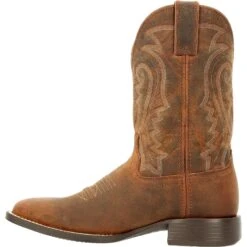Durango Men's Westward™ 11" Square Toe Pull-On Western Boot - DDB0342 -BootBase Sales Store DDB0342 instep profile
