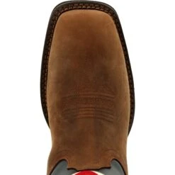 Durango Men's Rebel™ 11" Square Toe Pull-On Western Boot Brown DDB0346 -BootBase Sales Store DDB0346 birdseye