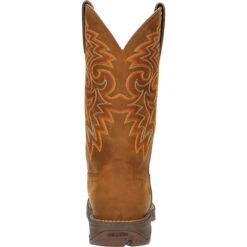 Durango Men's Rebel™ 12" Square Toe WP Western Boot - Russet - DDB0361 -BootBase Sales Store DDB0361 back