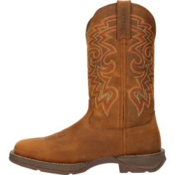 Durango Men's Rebel™ 12" Square Toe WP Western Boot - Russet - DDB0361 -BootBase Sales Store DDB0361 instep profile