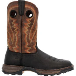 Durango Men's Maverick XPâ„¢ 11" Slip Resist Western Boot -Onyx- DDB0402 -BootBase Sales Store DDB0402 8 LARGE c82876fe edf8 482f 99a0 fb297a0f234c