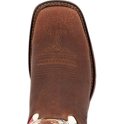 Durango Men's Rebel By Mexico Flag 11" ST Western Boot -Brown- DDB0431 8 Durango Men's Rebel By Mexico Flag 11" ST Western Boot -Brown- DDB0431 - Image 6