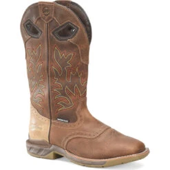 Double H Men's Phantom 13" WP Wide SQ Toe Roper Work Boot -Brown- DH5378