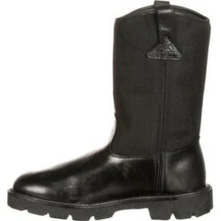 Rocky Men's Warden Pull-On Wellington Duty Boot - Black - FQ0006300 -BootBase Sales Store FQ0006300 4