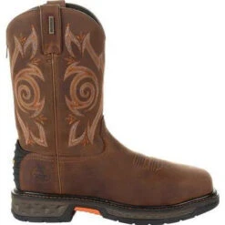Georgia Men's Carbo-Tec LT 11" Stl Toe WP Western Boot -Brown- GB00264 -BootBase Sales Store GB00264 3