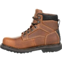 Georgia Men's Giant Revamp 6" Waterproof Work Boot - Brown - GB00316 -BootBase Sales Store GB00316 instep profile