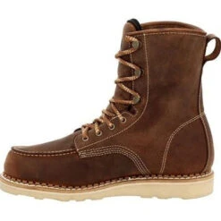 Georgia Men's Wedge 8" WP Soft Toe Slip Resist Work Boot -Brown- GB00532 -BootBase Sales Store GB00532 5 LARGE 8b1232e6 d853 4129 9465 9f0c2d26bcda