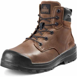 Kodiak Men's Greb 6" Steel Toe Slip Resist Safety Work Boot -Brown- 4TH4BN -BootBase Sales Store PS KD 4TH4BN 3L