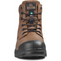 Kodiak Men's Greb 6" Steel Toe Slip Resist Safety Work Boot -Brown- 4TH4BN -BootBase Sales Store PS KD 4TH4BN F