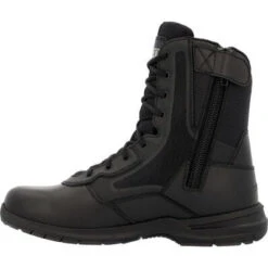 Rocky Men's Cadet 8" Side Zip Public Service Duty Boot -Black- RKD0102 -BootBase Sales Store RKD0102 5 LARGE 77072ad3 d676 48ee bc52 3ae186c3c274