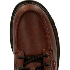 Rocky Men's Rams Horn 6" Waterproof Wedge Work Boot - Brown - RKK0321 -BootBase Sales Store RKK0321 6 LARGE 195df640 c261 48ab bafe b94dba81167a