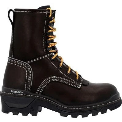 Rocky Men's Rams Horn 9" Comp Toe WP Logger Work Boot -Black- RKK0439 4 Rocky Men's Rams Horn 9" Comp Toe WP Logger Work Boot -Black- RKK0439 - Image 2