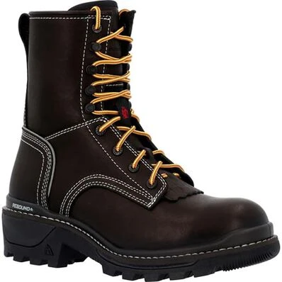 Rocky Men's Rams Horn 9" Comp Toe WP Logger Work Boot -Black- RKK0439 3 Rocky Men's Rams Horn 9" Comp Toe WP Logger Work Boot -Black- RKK0439