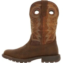 Rocky Men's Legacy 32 11" Square Toe WP Western Boot - Brown - RKW0355 -BootBase Sales Store RKW0355 instep profile