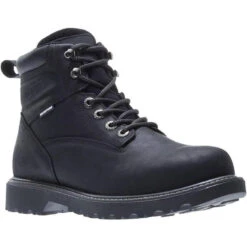 Wolverine Men's 6" Floorhand Stl Toe WP Work Boot - Black - W10694 -BootBase Sales Store W10694 5