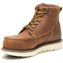 Wolverine Men's I-90 Durashock 6" Comp Toe WP Wedge Work Boot - Tan - W201097 -BootBase Sales Store WBSM W201097 040919 S20 135