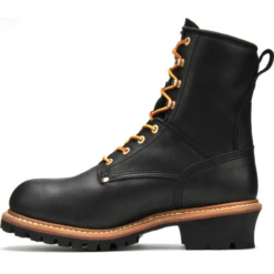 Carolina Men's Elm 8" Waterproof Logger Work Boot - Black - CA8823 -BootBase Sales Store carolina mens elm 8 waterproof logger work boot black ca8823 4