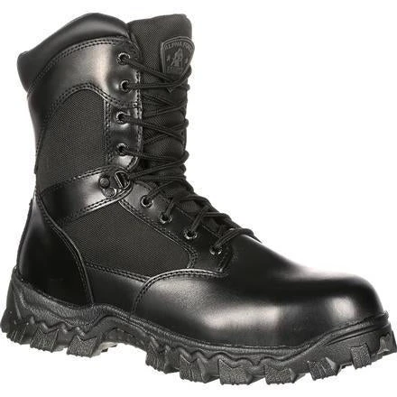 Rocky Men's Alphaforce 8" Zipper Comp Toe WP Duty Boot Black FQ0006173 3 Rocky Men's Alphaforce 8" Zipper Comp Toe WP Duty Boot Black FQ0006173
