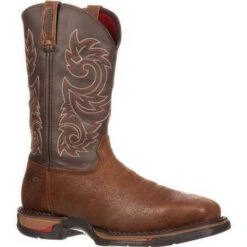 Rocky Men's Long Range Stl Toe WP Pull-on Western Boot Brown FQ0006654